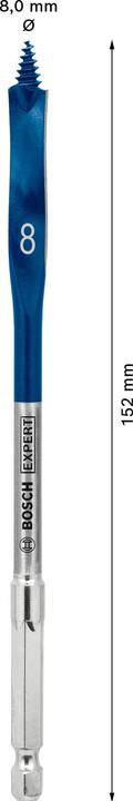 Produktbild Bosch Professional Zubehör EXPERT Self Cut Speed Flachfräsbohrer, 8 x 152 mm (8 Millimeter)