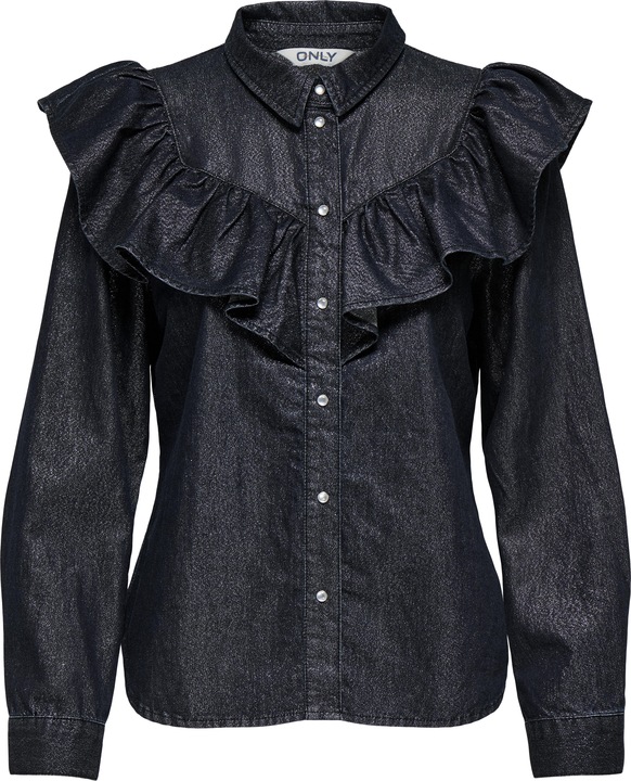 Only Rüschen Jeanshemd