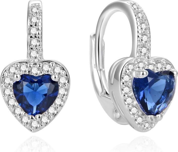 Beneto Romantic earrings in the shape of hearts AGUC1755 for kids