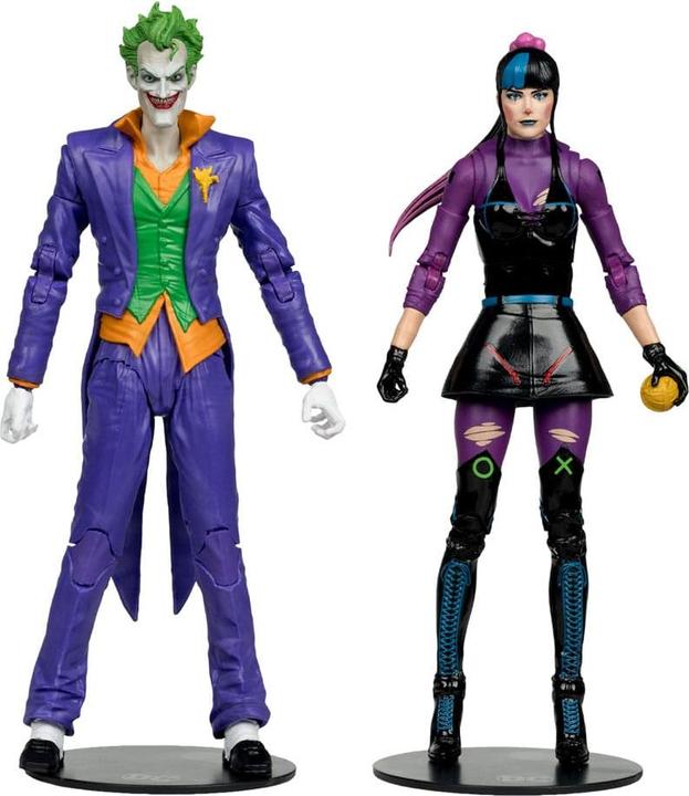 Actual product image McFarlane DC Multiverse action figures 2-pack The Joker & Punchline 18 cm