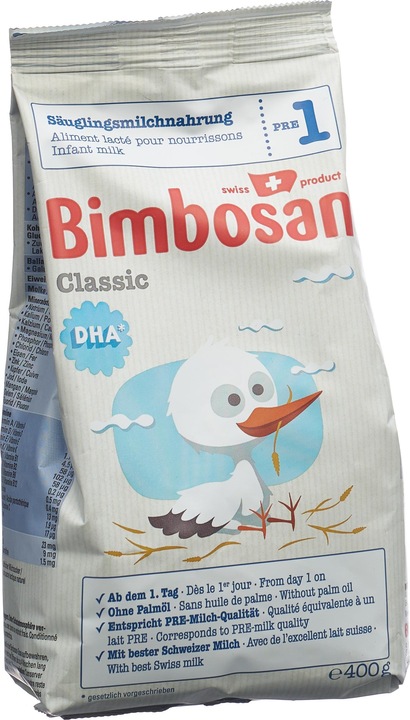 Actual product image Bimbosan Classic 1 (400 g, from birth)