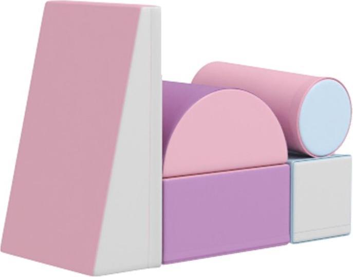 Image du produit Swisshandel24 Bausteinset 5er-Set Schaumstoff Bausteine Bauspielzeug, 1-3 Jahre, pink