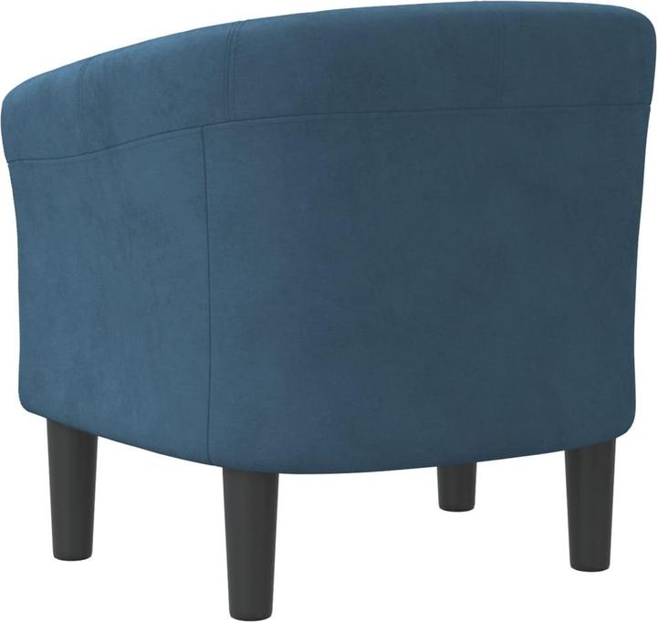 Image du produit VidaXL Clubsessel Dunkelblau Samt,Farbe: Dunkelblau,Material: Samt