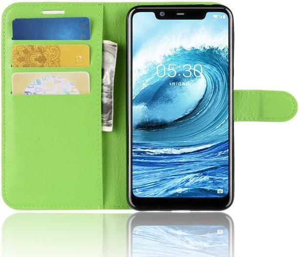 Actual product image MU Classic Litchi Leather Bookcover Series (Nokia 5.1 Plus)