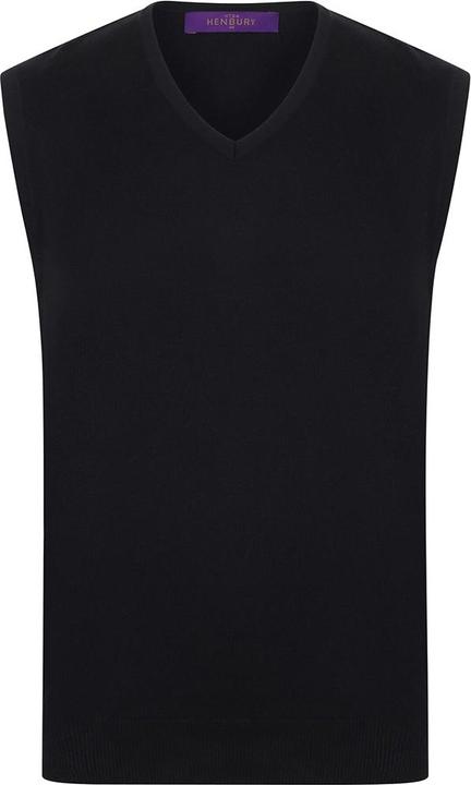 Produktbild Henbury FeinstrickPullunder mit VAusschnitt (S)