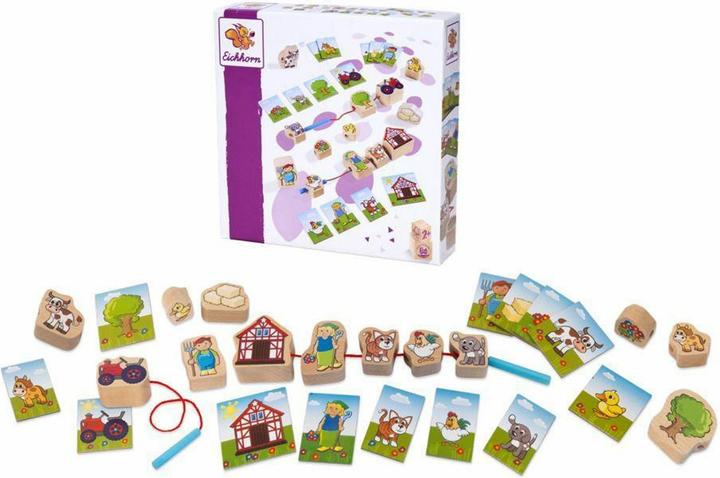 Actual product image Eichhorn Houten Rijgspel, 13dlg.