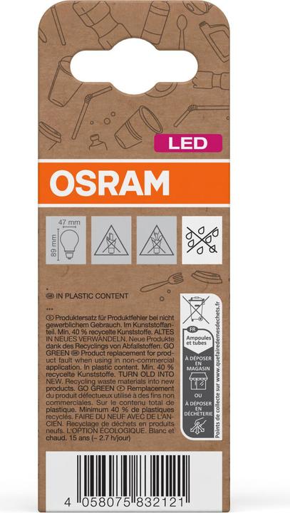 Productafbeelding Osram LED Pcr Lampen Met Klassieke P (E14, 7.50 W, 806 lm, 6 x, F)