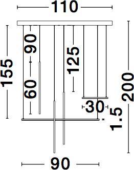 Actual product image Nova Luce Elettra (698 lm)