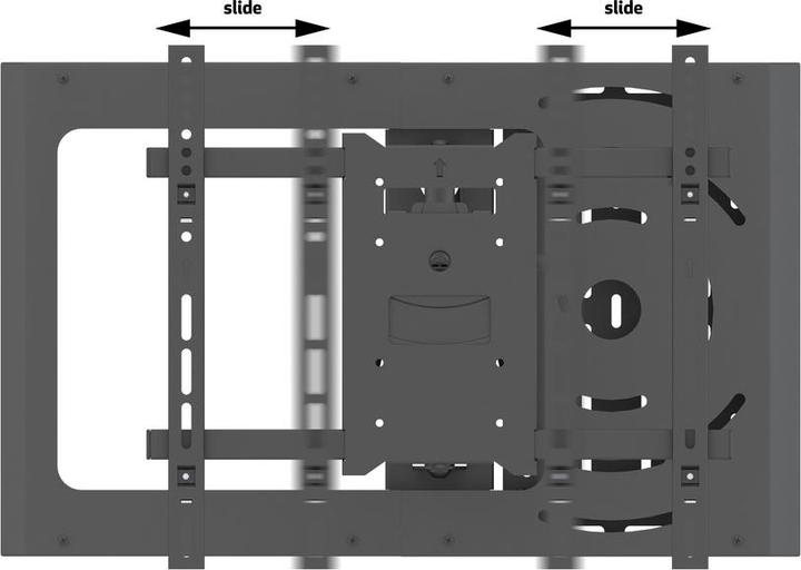 Image du produit Multibrackets Support mural 37" - 70", noir, métal, max.45kg (Mur, 45 kg, 37" - 70")