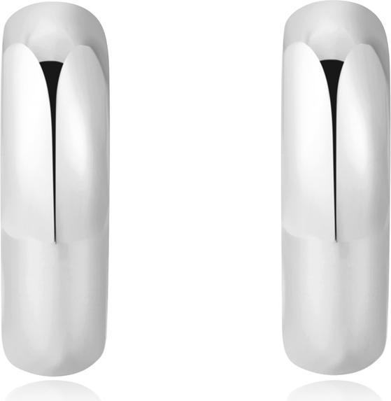 Immagine prodotto Ania Haie Orecchini Huggies con fascia a cupola in argento (925 Argento)
