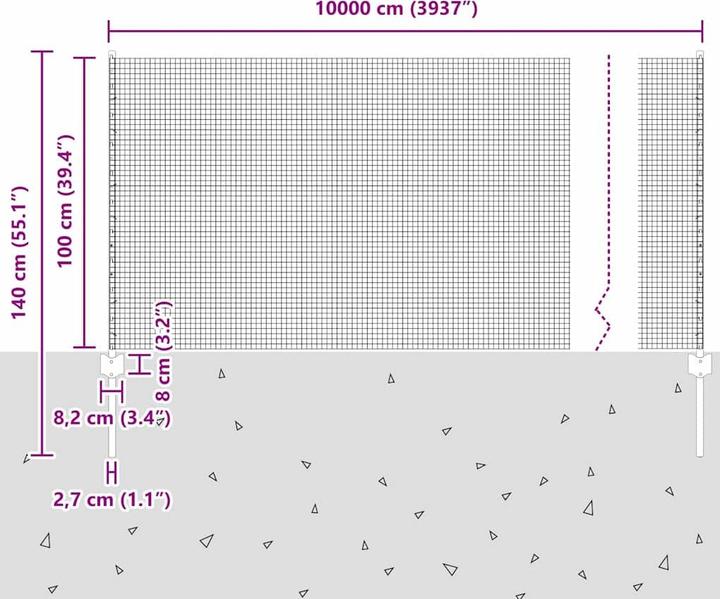 Produktbild vidaXL Aussenbarriere