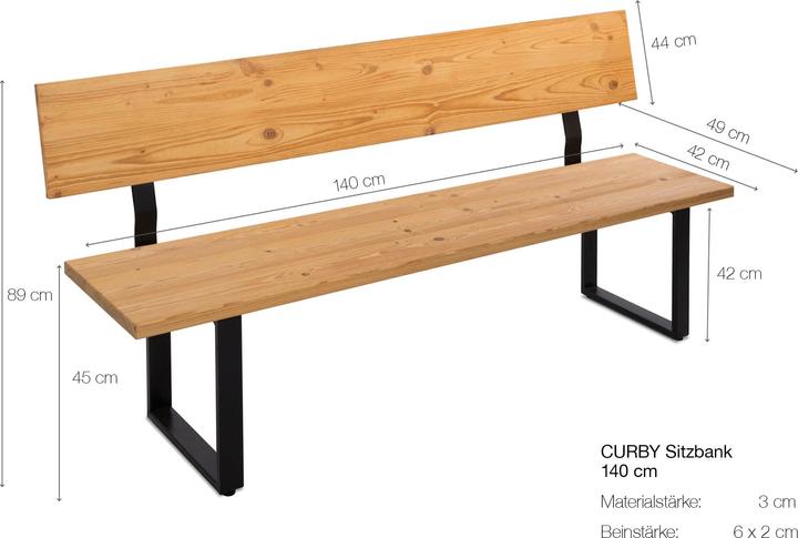 Image du produit Möbel-Eins CURBY (200 cm)
