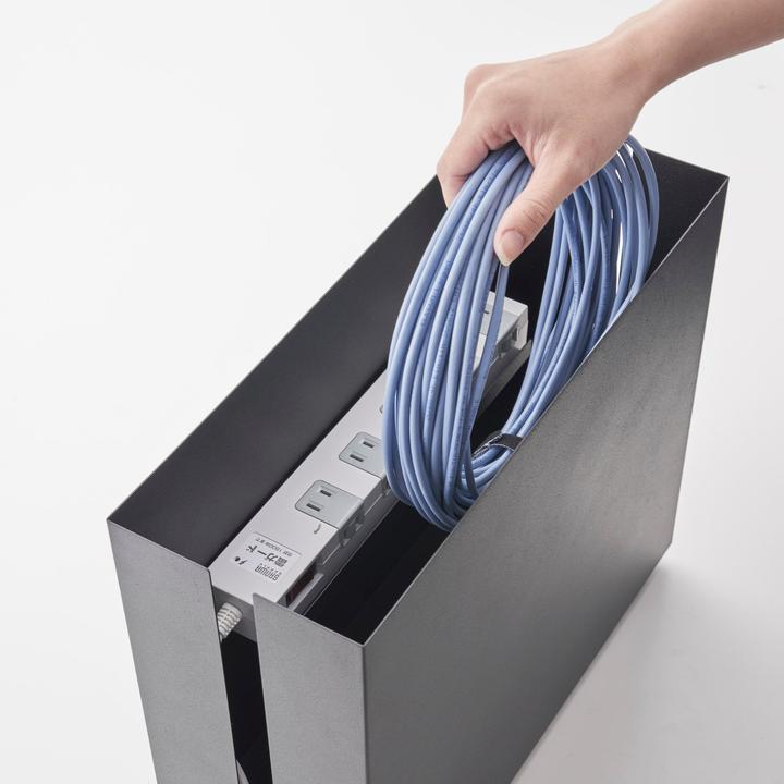 Actual product image Yamazaki Cable box with castors TOWER