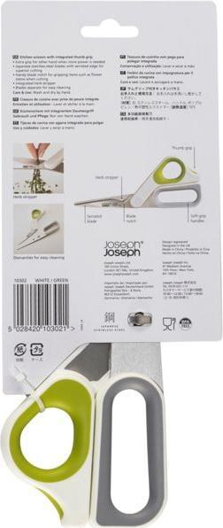 Produktbild Joseph Joseph PowerGrip Küchenschere, weiss/grün, 22.4x9.1x1.8cm (22.40 cm)