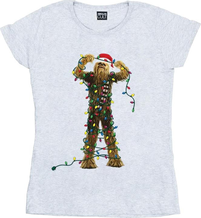 Immagine prodotto Star Wars Chewbacca Christmas Lights Maglietta Donna (S)