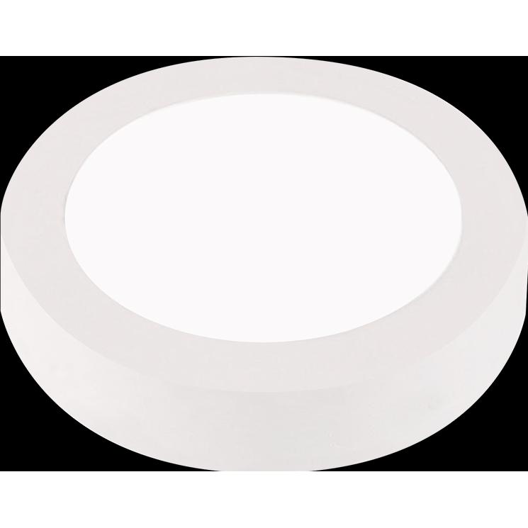 Dotlux, Wandleuchte + Deckenleuchte, 2528-130120 LED-Panel TOPround Ø225mm 18W 3000K mit Aufbaurahmen rund