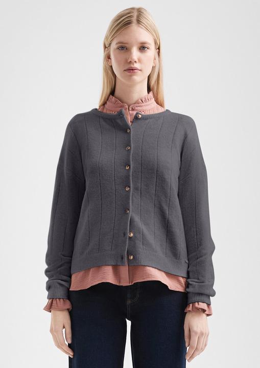 Produktbild s.Oliver Strickjacke Weicher Cardigan mit überschnittenen Schultern (M)