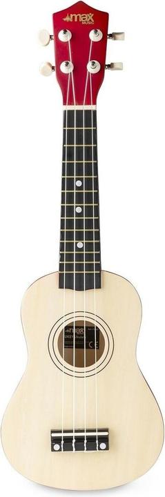Actual product image Max Music Ukulele UKEY Set Soprano Natural 21 inch (Concert, Soprano)