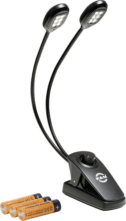 Produktbild K&M Notenpultleuchte »Twin Head Pro 12271 (Notenständerleuchte)
