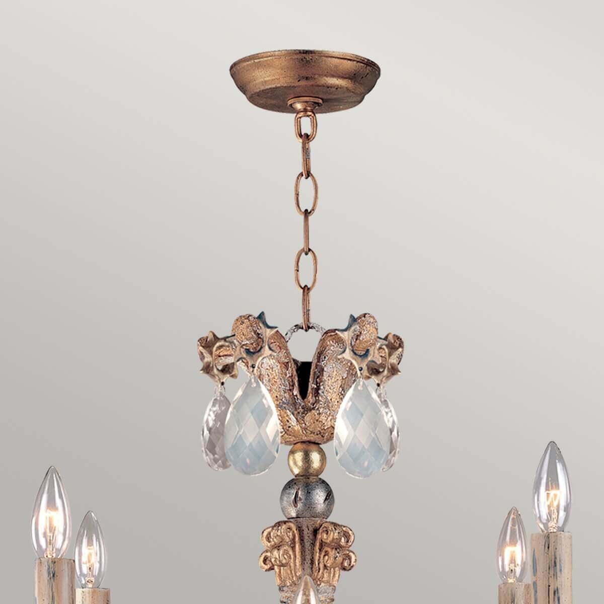 Thumbnail - Elstead Lighting, Kronleuchter, Mignon Kronleuchter E14 8-fach Gold und Silber (63.50 cm)