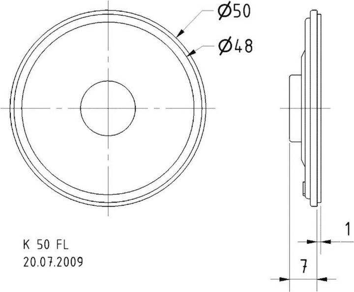 Produktbild Visaton Breitbandlautsprecher K 50FL, 8 Ohm