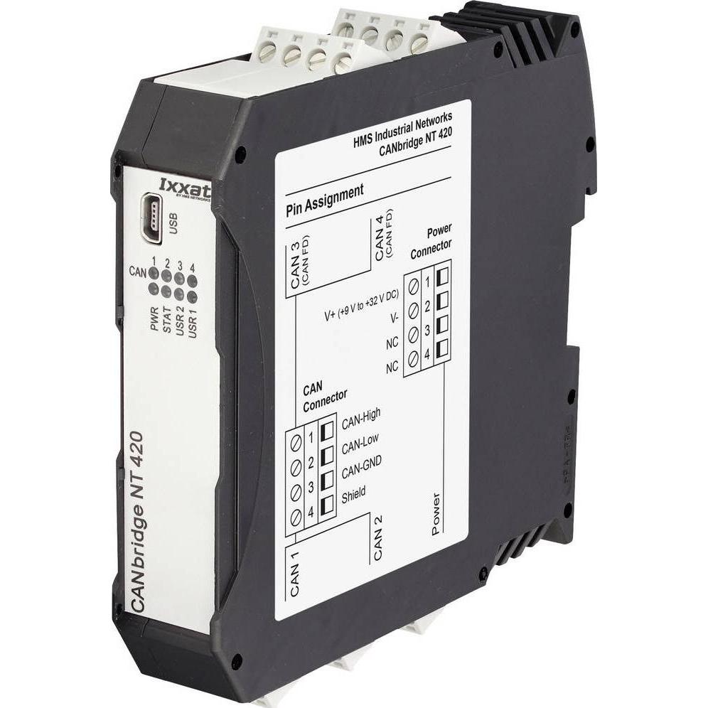 Thumbnail - Ixxat CANbridge NT420 Canbridge 9 V/DC, 12 V/DC, 24 V/DC, 36 V/DC, Netzwerk Switch