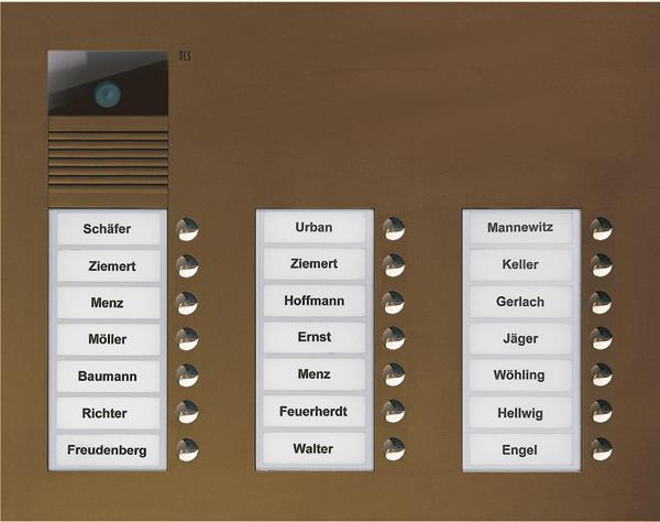 Produktbild TCS Video Aussenstation Serie AVU mit 21 AVU16210-0012