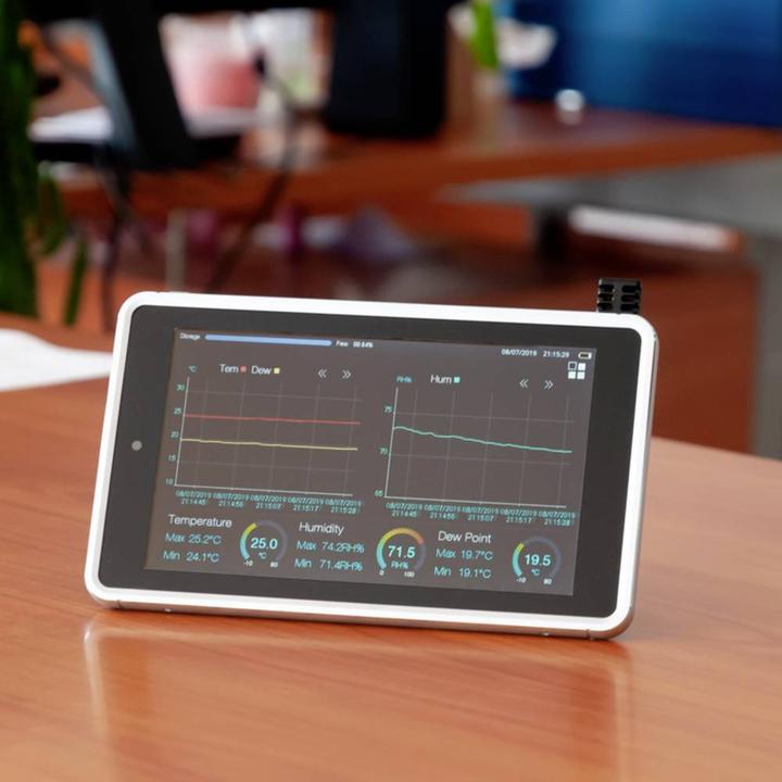 Actual product image PCE Instruments Datenlogger für Temperatur rel. Feuchte mit Bluetooth Interface und Touchscreen