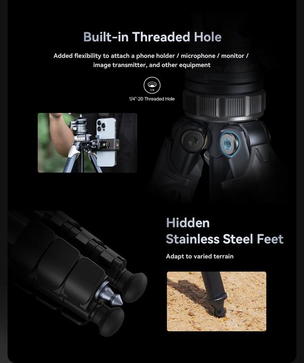 Produktbild SmallRig Lightweight Tripod AP 02 (Kunststoff, Metall)