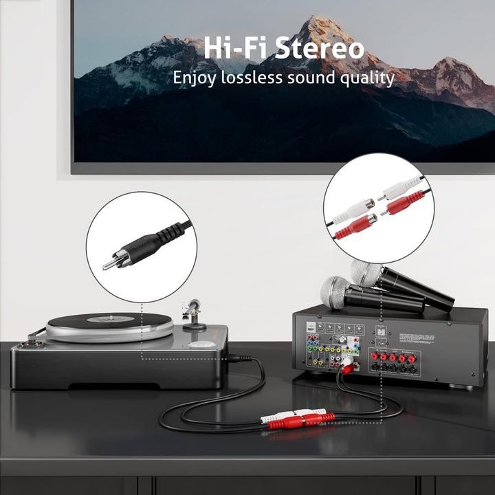 Actual product image HDgear Audio-Adapter Cinch - Cinch (Analog -> Analog)