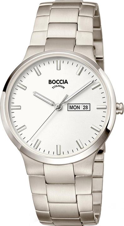 Produktbild Boccia 3649-01 Herrenuhr Titanium 39mm 5ATM (Analoguhr, 39 mm)