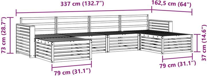 Produktbild vidaXL Outdoor-Sofa