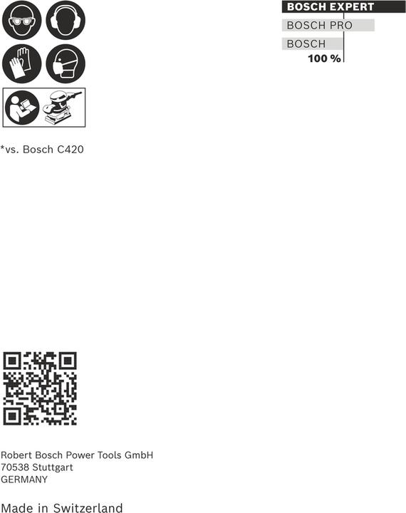 Actual product image Bosch Professional Zubehör Accessories 2608901670 Sanding paper for orbital sander grit 60, 12 (60, 120, 180)