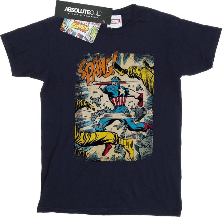 Actual product image Mens Captain America Spang T-Shirt (3XL)