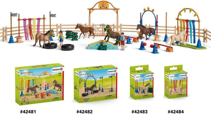 Image du produit Schleich Formation à l'agilité des poneys