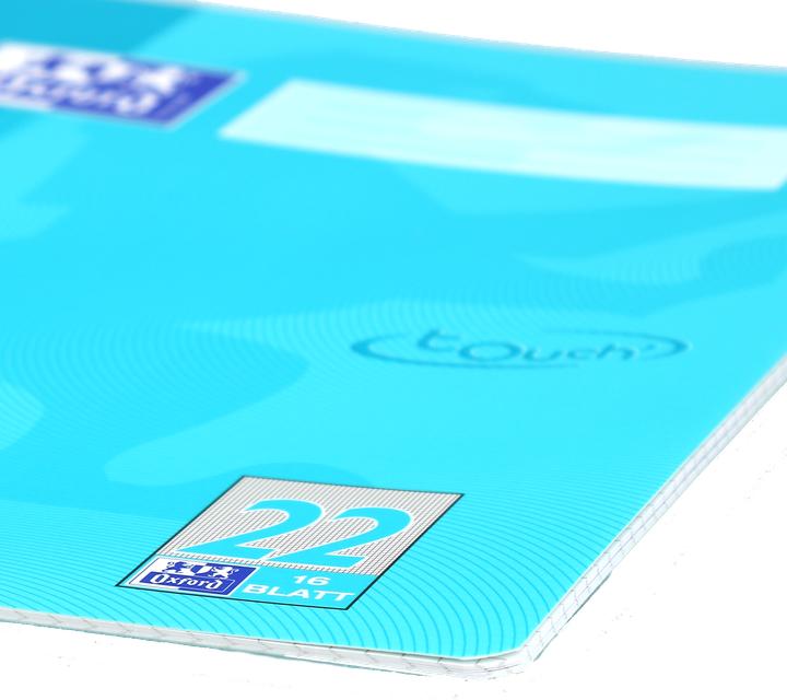 Actual product image Oxford Exercise book "Touch", A4, ruling 22 (A4, Checked, Hardcover)