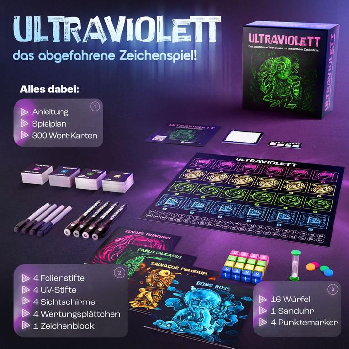 Actual product image Kampfhummel Ultraviolett - Das abgefahrene Zeichenspiel (German)