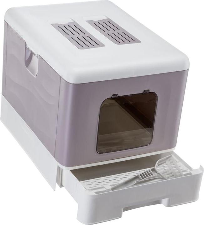 Produktbild Ferplast SAHARA TOILET GREY PINK kuweta dla kota