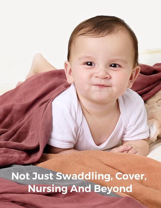 Actual product image Momcozy Swaddle Blanket (120 cm, 120 cm)