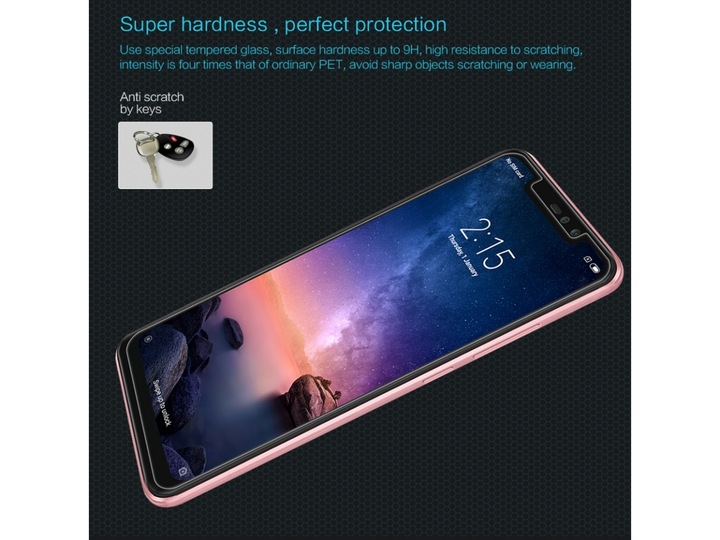 Immagine prodotto Screenguard Xiaomi Redmi Note 6 Pro Pellicola protettiva in vetro Custodia Design amichevole (1 Pezzo/i, Xiaomi Redmi Nota 6 Pro)