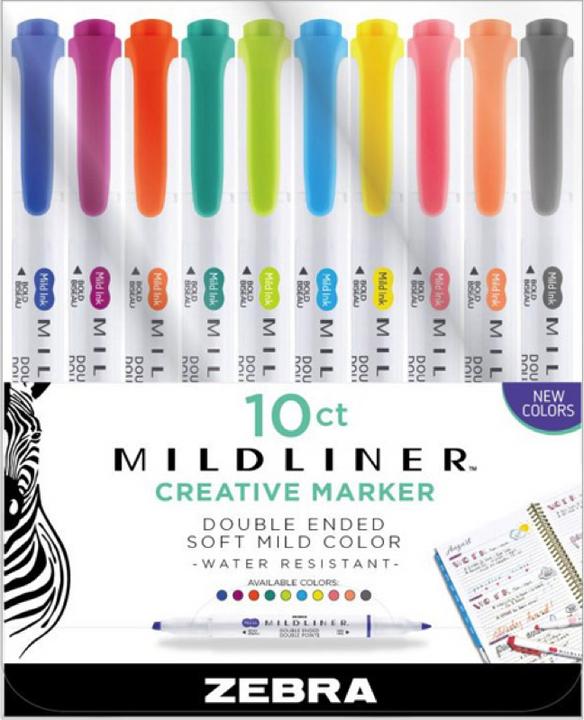 Image du produit Zebra Mildliner Creative (Multicolore, 10 x)
