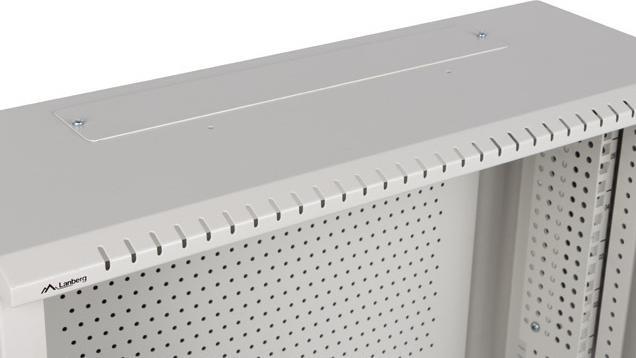 Produktbild Lanberg SZAFA INSTALACYJNA RACK WISZĄCA 19 6U+3U 540X200 NISKOPROFILOWA SZARA (ZŁOŻONA) (6 HE, 19 Zoll Rack)