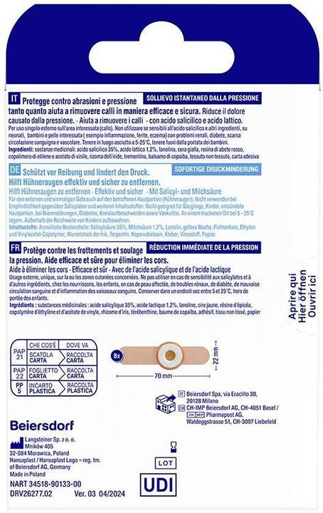 Produktbild Hansaplast Hühneraugen-Pflaster (8 x)