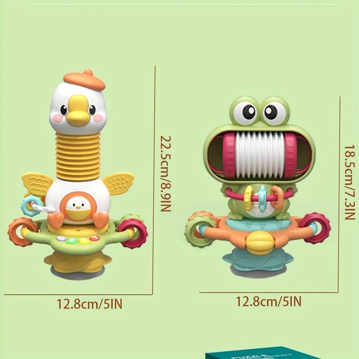 Produktbild Activity Board 2 in 1 Babyspielzeug, Hochstuhl Rassel Spielzeug mit Saugnapf für Babys, Musik Feinmotorik