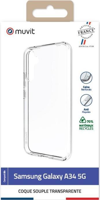 Actual product image Muvit Cover Recycled Series (Samsung Galaxy A34 5G)