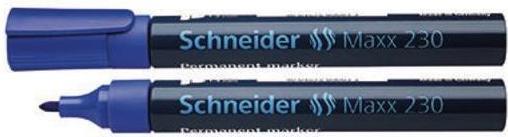 Image du produit Schneider Marqueur permanent Maxx 230 Largeur de trait : 1-3 mm Couleur de l'encre : bleu