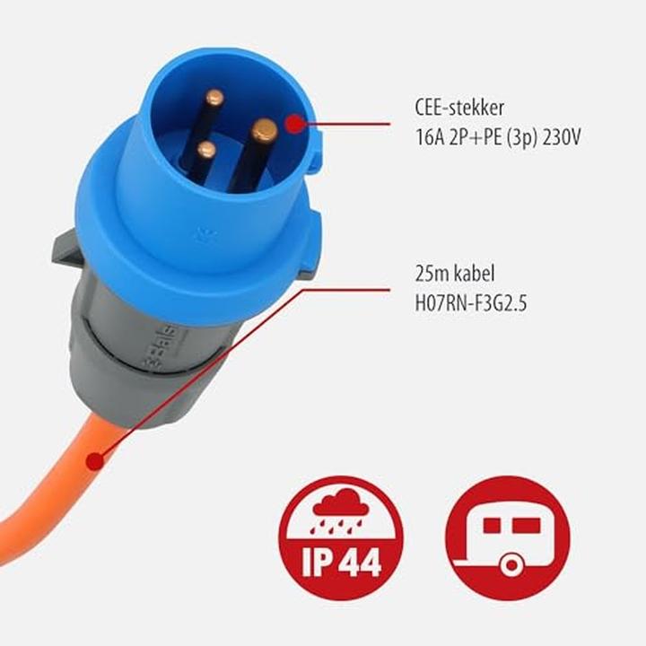 Actual product image Brennenstuhl Camping extension cable (25 m, CEE 16/3)