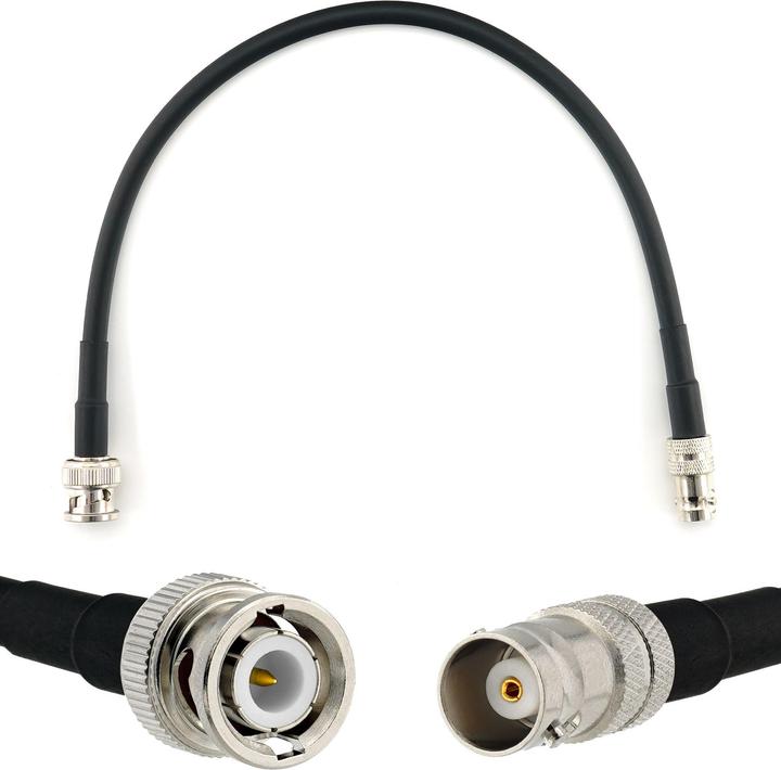 Produktbild Rangeful BNC Male to BNC Female 30cm Coaxial Cable??? HF240 (LMR240 equivalent) HF240-BNCM-BNCF-0.3