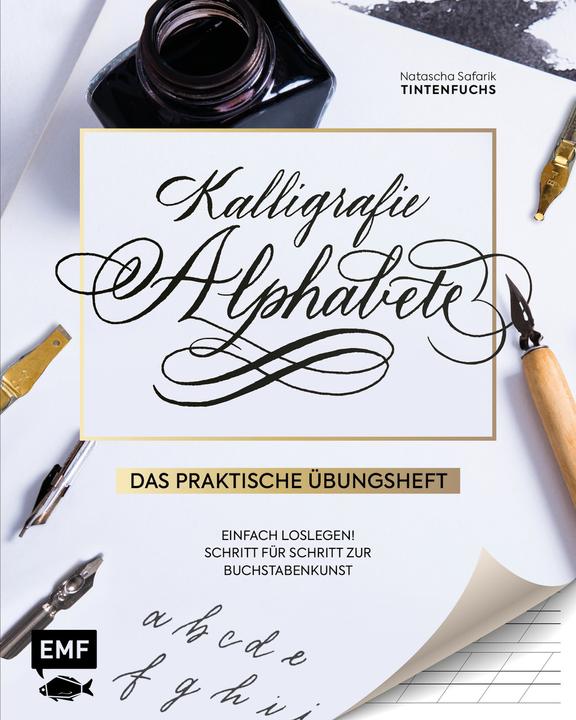 Actual product image Kalligrafie Alphabete – Das praktische Übungsheft (German, Natasha Safarik, 2021)