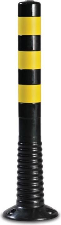 HP Autozubehör Barrier post TPU black/yellow Ø 80 mm to screw on w.fixing material Height above floor 750 mm
